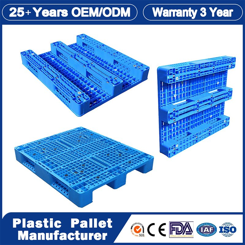 Plastic Pallet Manufacturer Industrial Rackable Logistics Stackable One Way Export Drum Oil Spill Hygienic Warehouse Storage Euro HDPE Heavy Duty Plastic Pallet