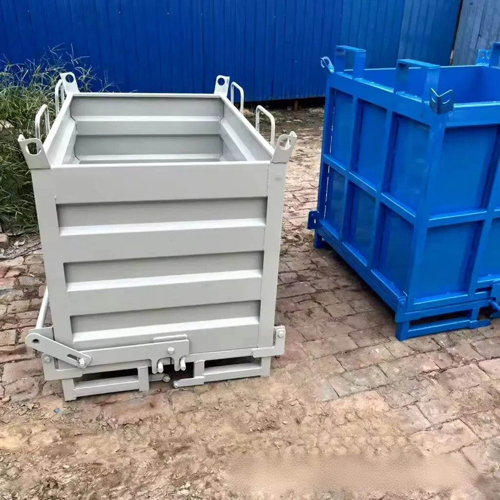 Self-Discharging Heavy-Duty Industrial Iron Scrap Box Forklift Bottom-Opening