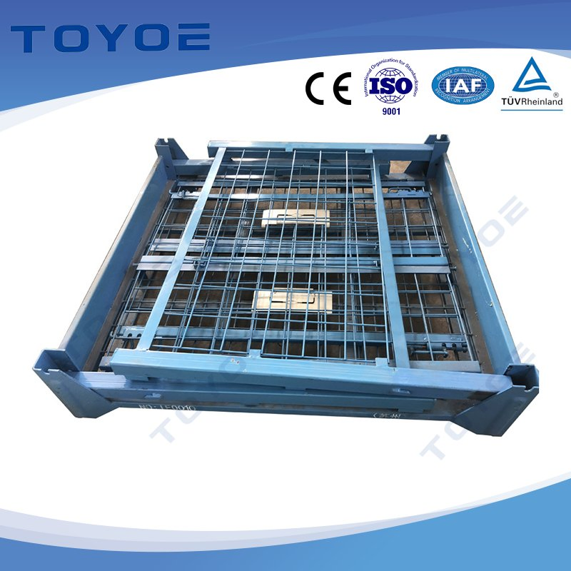 Sturdy and Durable Foldable Pallet Racking Storage Cage Metal Shelving for The Storage and Transportation of Fruits, Vegetables and Nuts