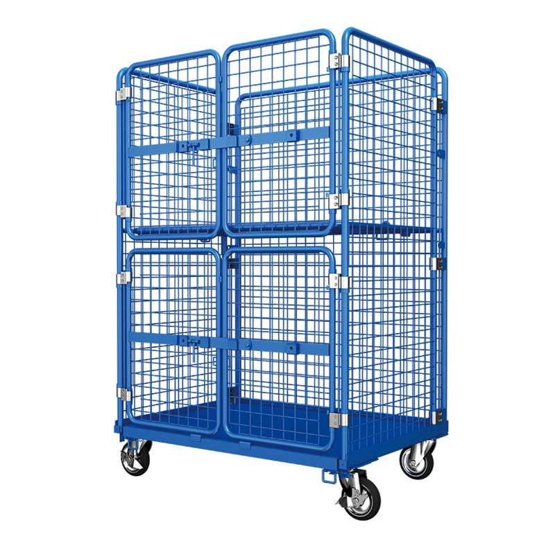 Quick Fold Logistics Metal Storage Cage for Temporary Storage Yards
