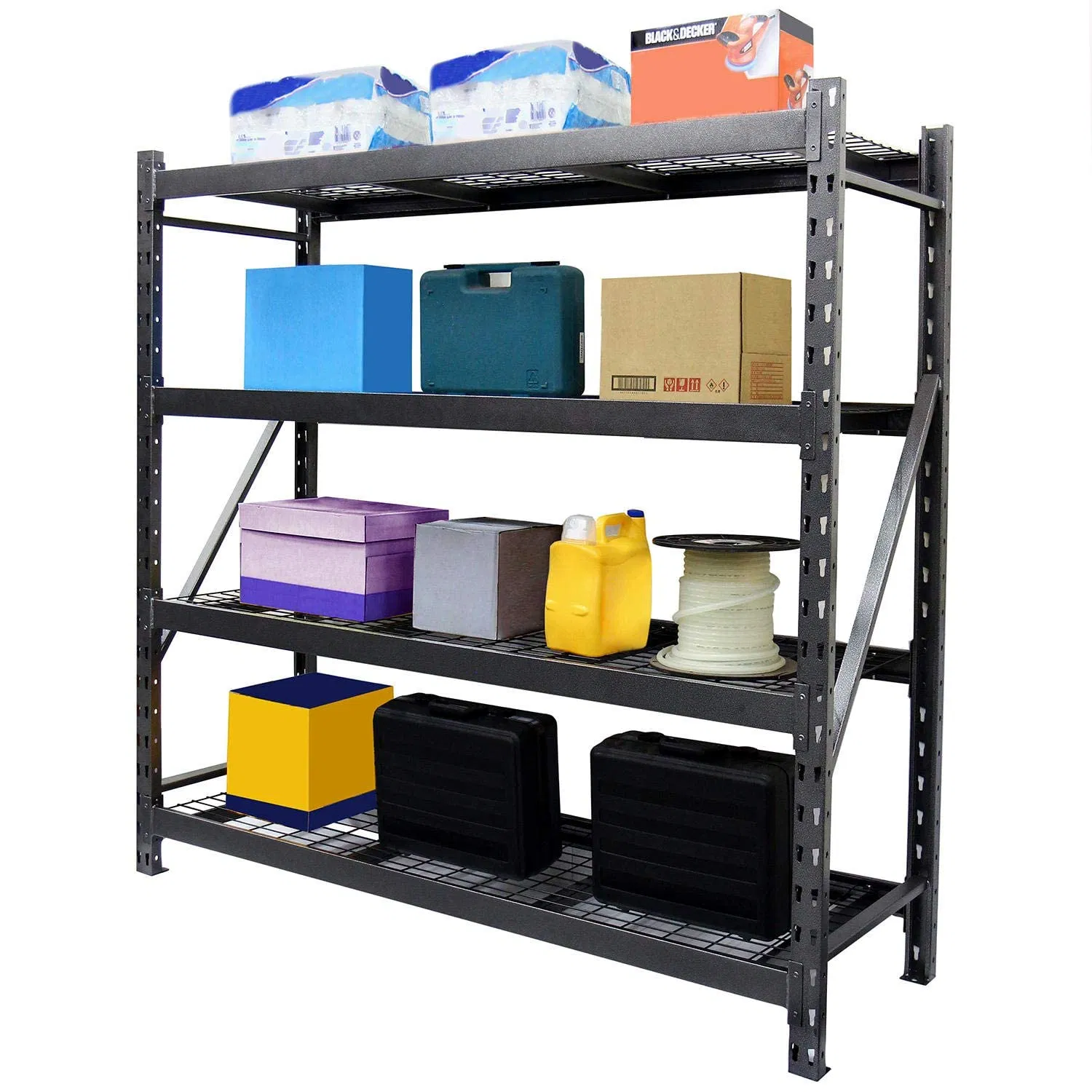 Heavy Duty Garage Shelf Industrial Shelves Storage Racks Warehouse Multifunction Boltless Metal Shelving Unit
