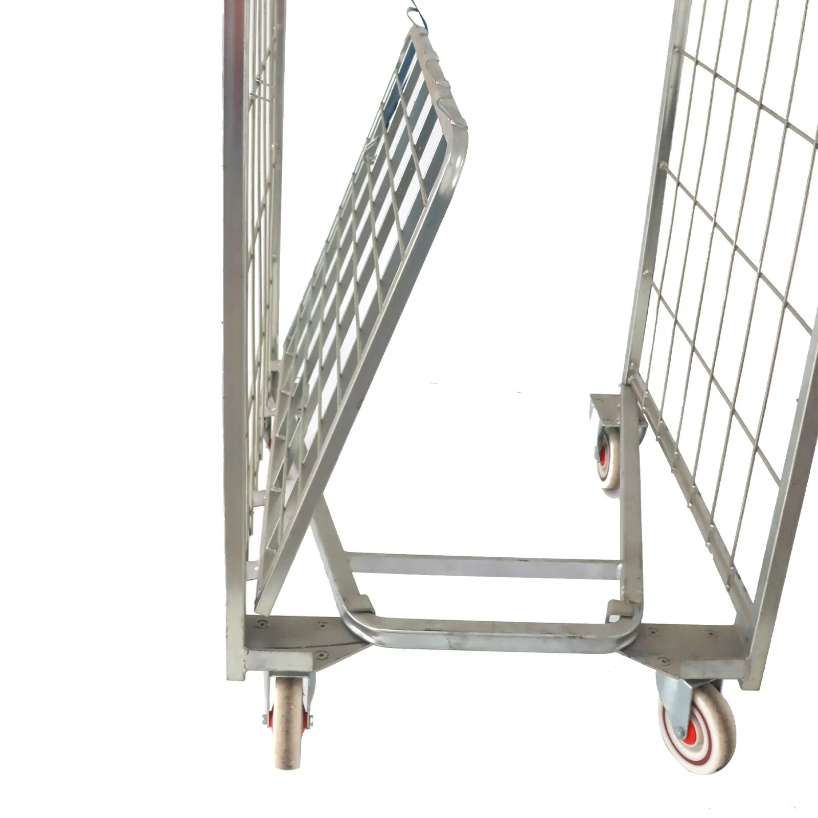 Logistics Roll Cage Trolley with Zinced Finish and Massive Capacity