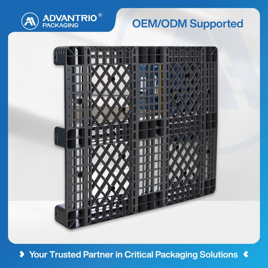 PP Pallet Recyclable Material Supporting Circular Economy Logistics Turnover Plastic Pallet Box