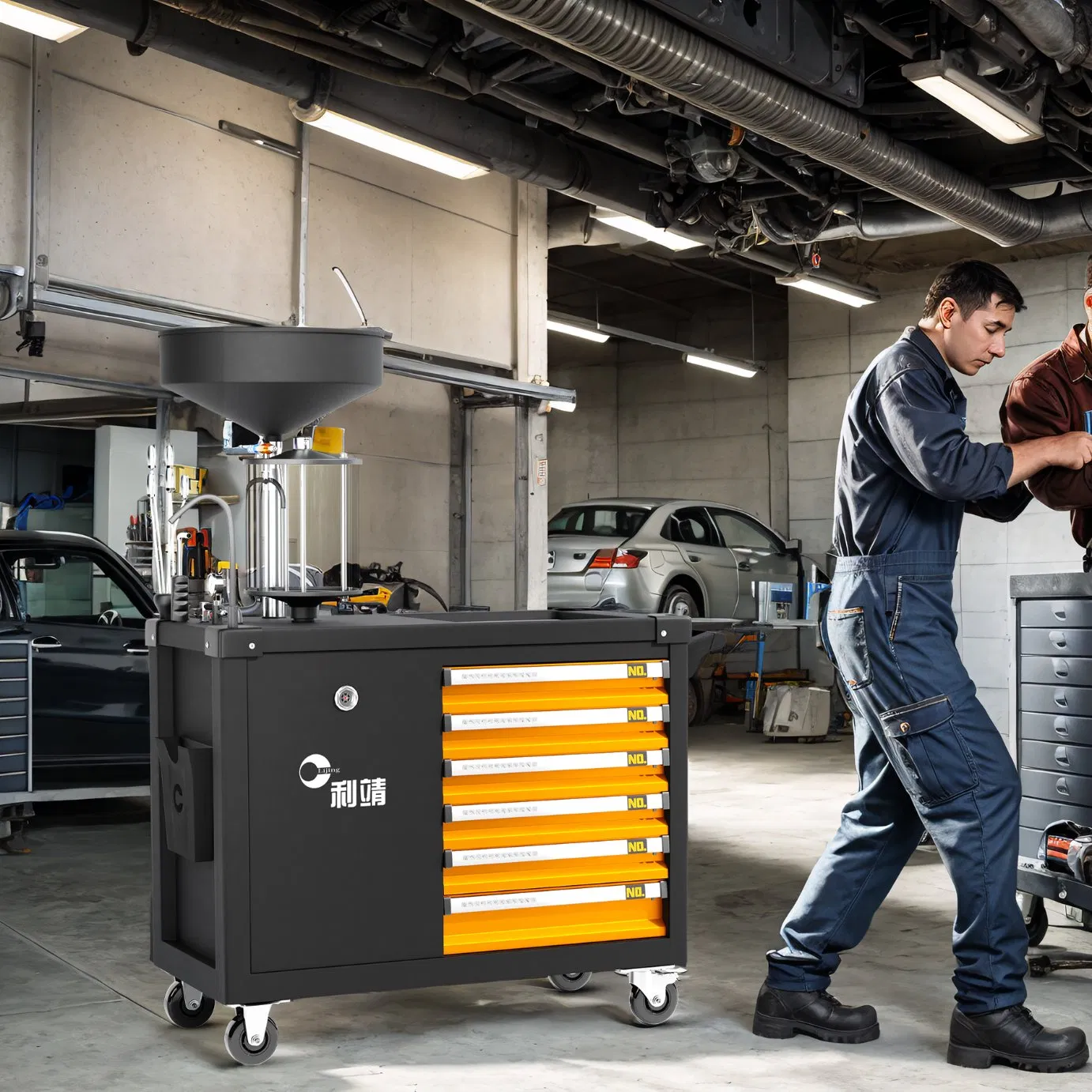 3 in 1 Novel Oil System Tool Box with Drawers Sole Patent