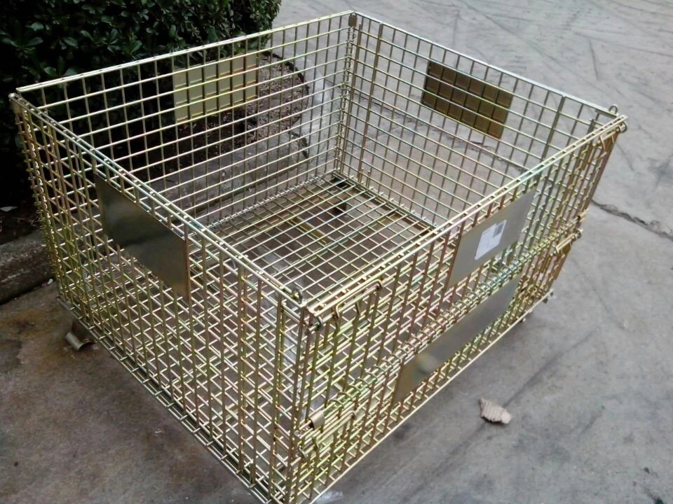 Foldable Steel Wire Mesh Pallet Cage for Storage Container Animal House Steel Wire Mesh