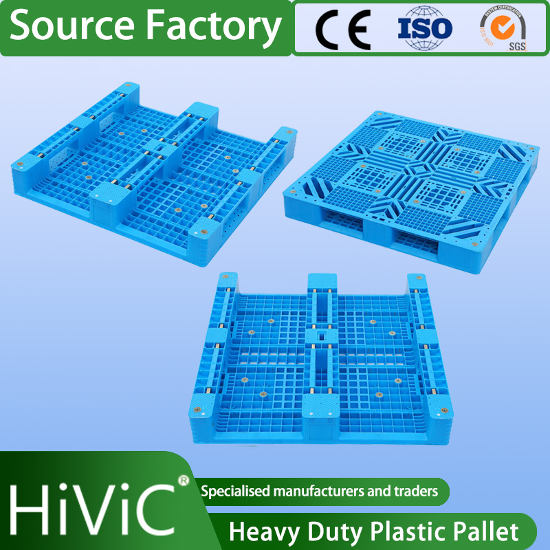 Warehouse Industrial Transportation Sale Recycled Stackable Logistic Rack Euro Material HDPE Double Faced Double Faced Cheap Rackable Heavy Duty Plastic Pallet