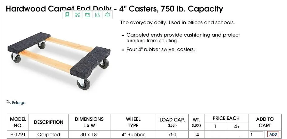 Heavy Duty Dolly Frame