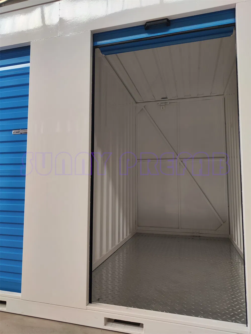 Rolling Doors Partition Collapsible Assemble Stackable Portable Foldable Container Self Storage Units