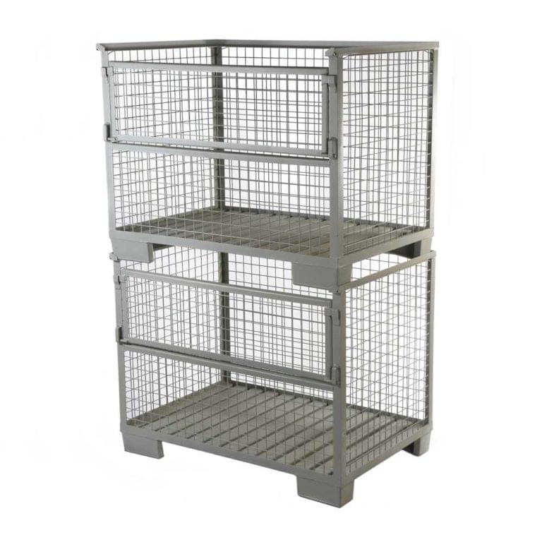 Stillage Cage Cargo Storage Steel Materials Powder Coating Stackable Heavy Duty