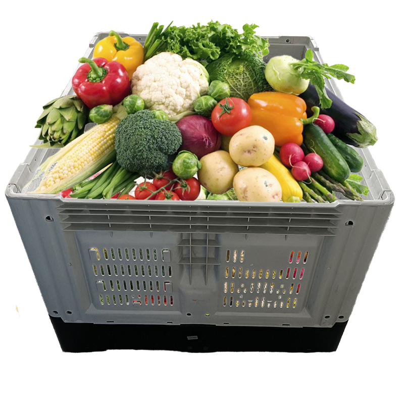 Liquid Sleeve Honeycomb Coaming Cooler Logistic Collapsible Bulk Nesting System Folding Agricultural Plastic Pallet Storage Bin Container for Industrial Use