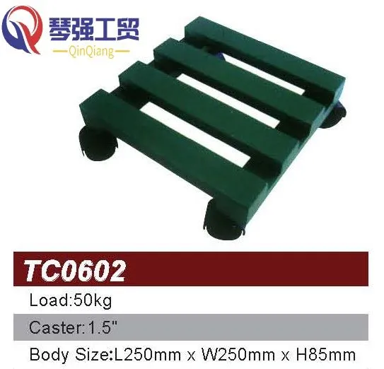 Wooden Flower Transport Platform Dolly