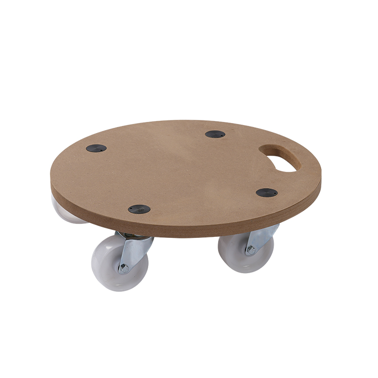 200kg Round Transport Furniture Plywood Platform Dolly with PP Caster Pluggable Durable Mover Dolly