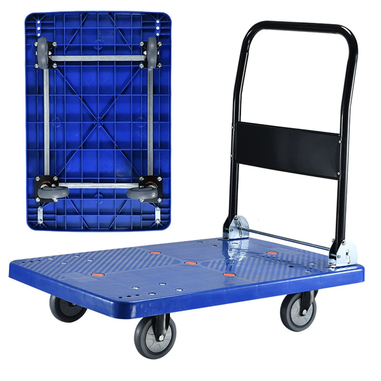 Silent Trolley Logistics Transporter Pulling Cargo Plastic Thickened Trolley