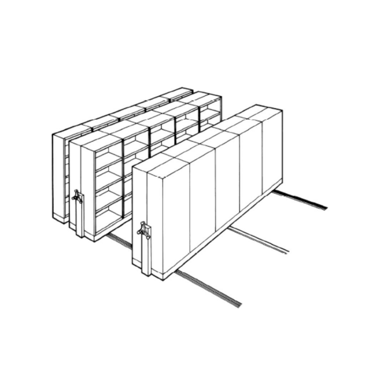 Intelligent Warehouse Electric Heavy Duty Mobile Racking for Compact Movable Storage Solution