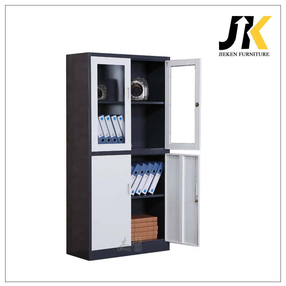 Supply White Long Gray Deep Metal Office Upright Storage Cabinet