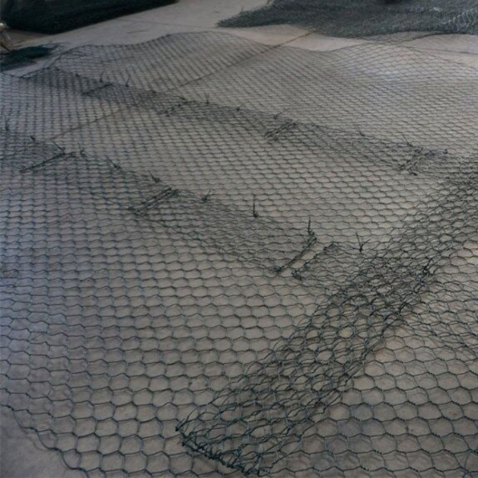 Galvanized Metal Iron Mesh Hexagonal Wire Netting Gabion Stone Cage Box with 80X10mm Hole