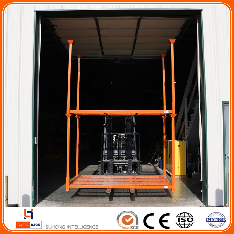 Wholesale Foldable Heavy Wheel Tire Stack Rack Truck Storage Warehouse Mobile Folding Portable Racking Stacking Frame