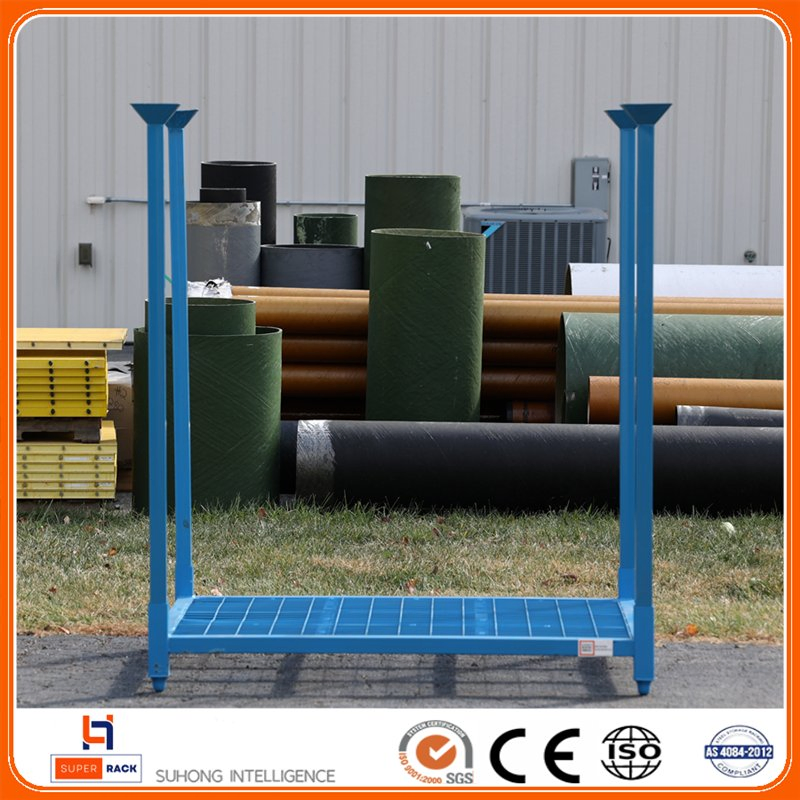 Wholesale Foldable Heavy Wheel Tire Stack Rack Truck Storage Warehouse Mobile Folding Portable Racking Stacking Frame