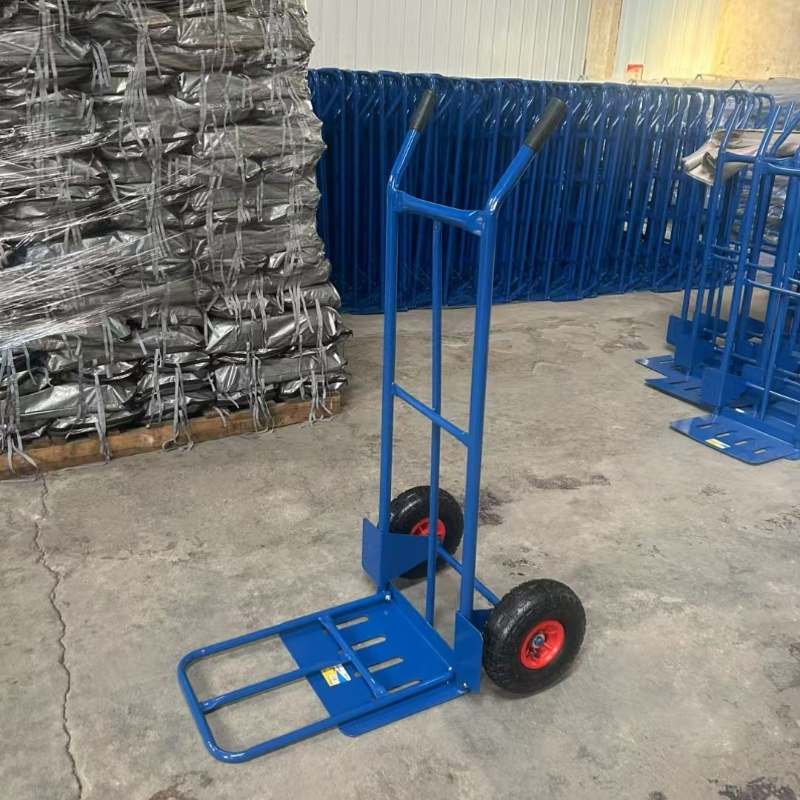Cheapest 150kgs Steel Hand Trolley Lightweight Telescoping Handle Hand Trolley Foldable Hand Trolley Sack Truck Dolly for Warehouse Logistics Use