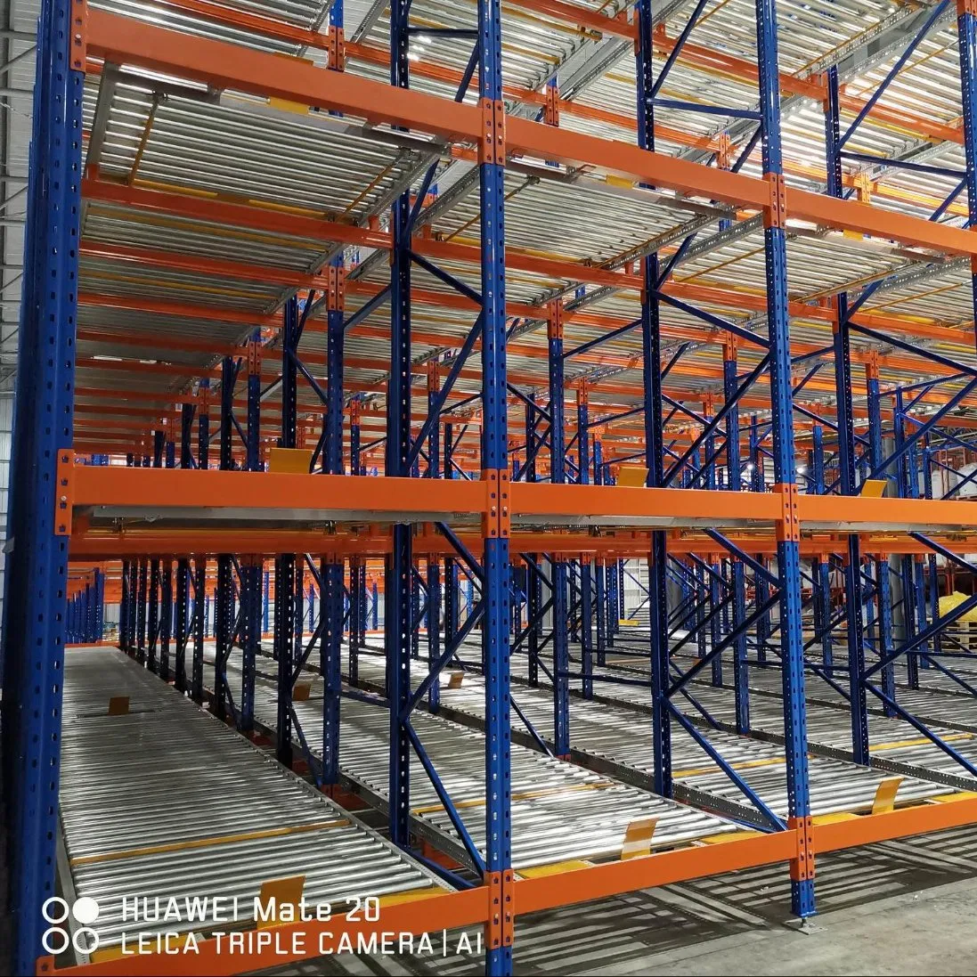 Warehouse Storage System Gravity Storage Racking Metal Racking Gravity Pallet Flow Rack