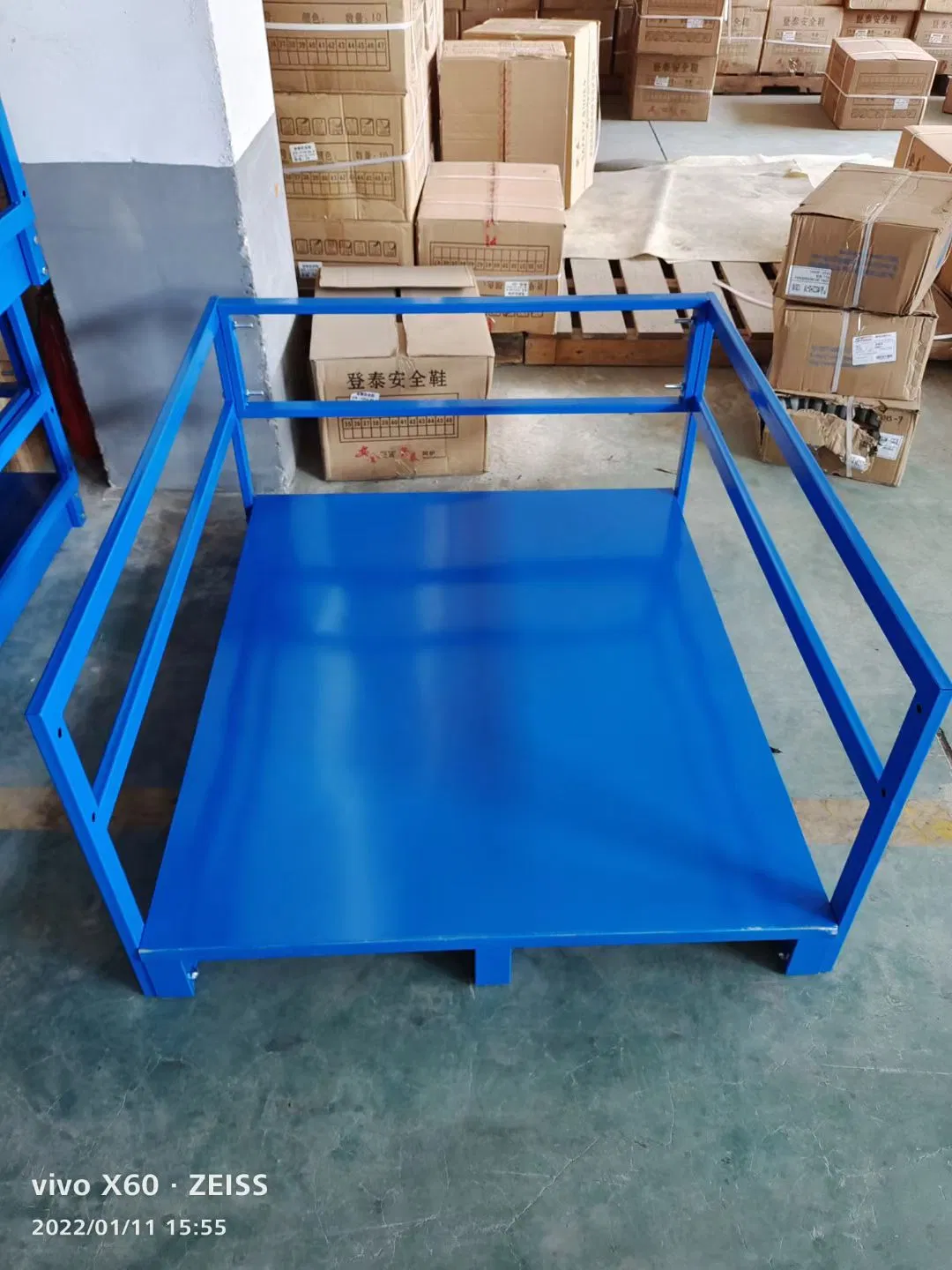 Rust-Proof Stackable Steel Metal Industrial Storage Pallet Cage Warehouse