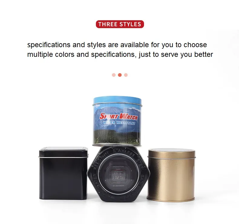 Custom Transparent Window Tin Can