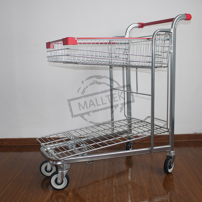 Durable Heavy Duty Metallic Steel Order Picking Trolley for Warehouse
