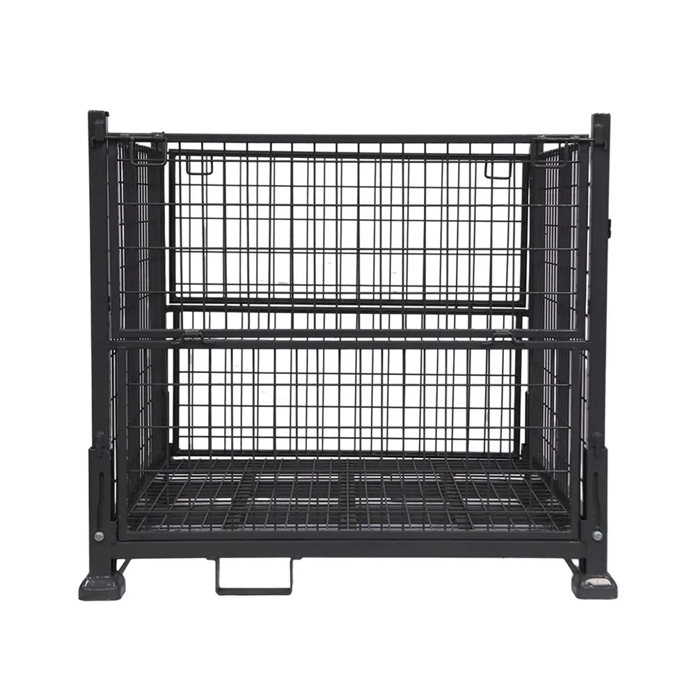 Topeasy 1ton Metal Pallet Cage Basket Container Steel Bulk Storage Rack Stillage