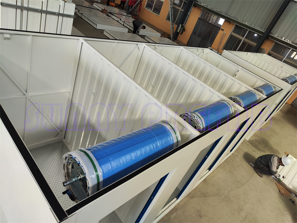 Rolling Doors Partition Collapsible Assemble Stackable Portable Foldable Container Self Storage Units