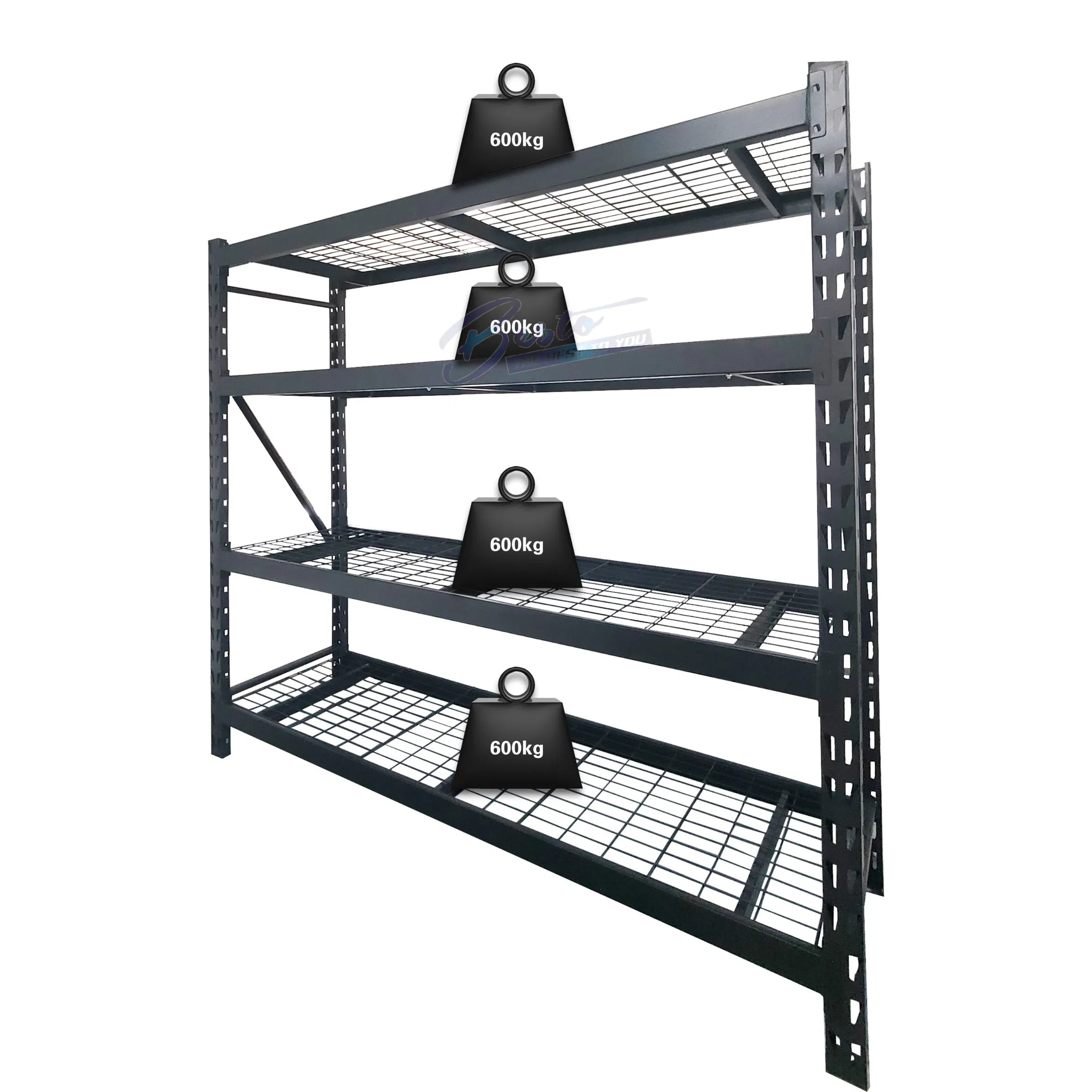 Heavy Duty Storage Garage Adjustable Metal Shelf Units for Industrial Utility