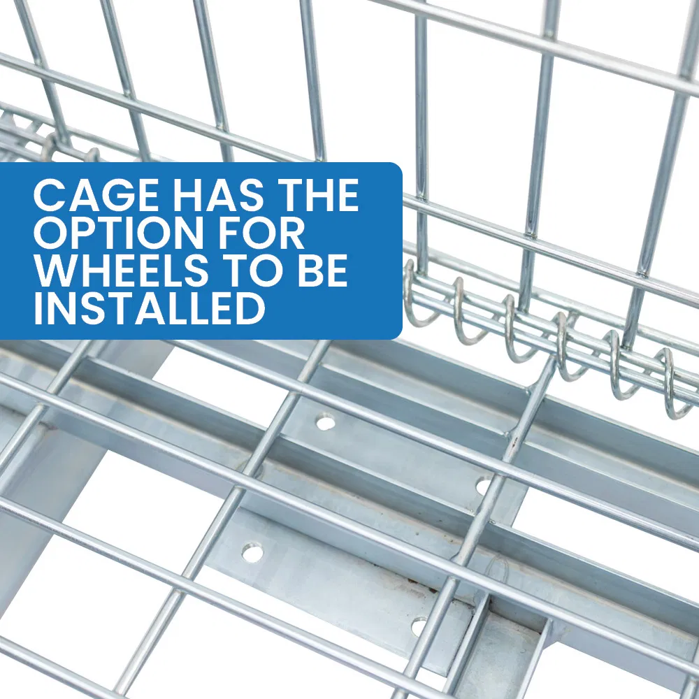 High Quality Foldable Folded Customizable Lockable Cages for Storage Wire Mesh Cage