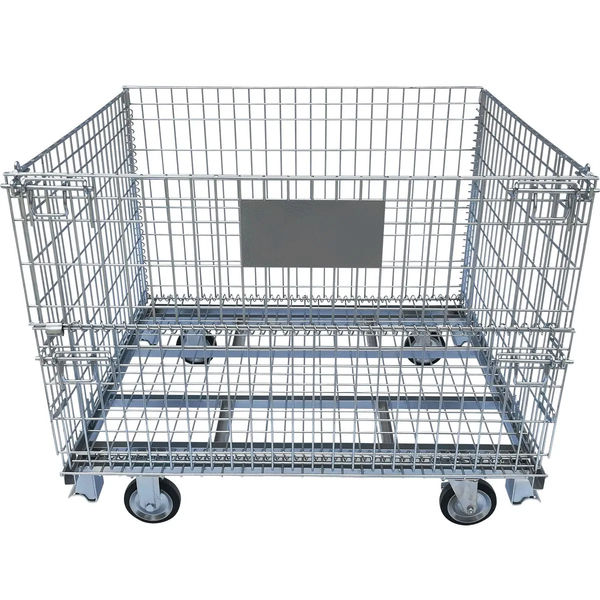 Collapsible Zinc Plated Galvanized Wire Mesh Storage Cage/Wire Mesh Container