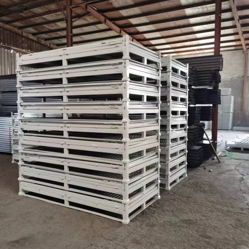 Steel Mesh Pallet Cage for Warehouse Storage L2100*D1050*H1200mm
