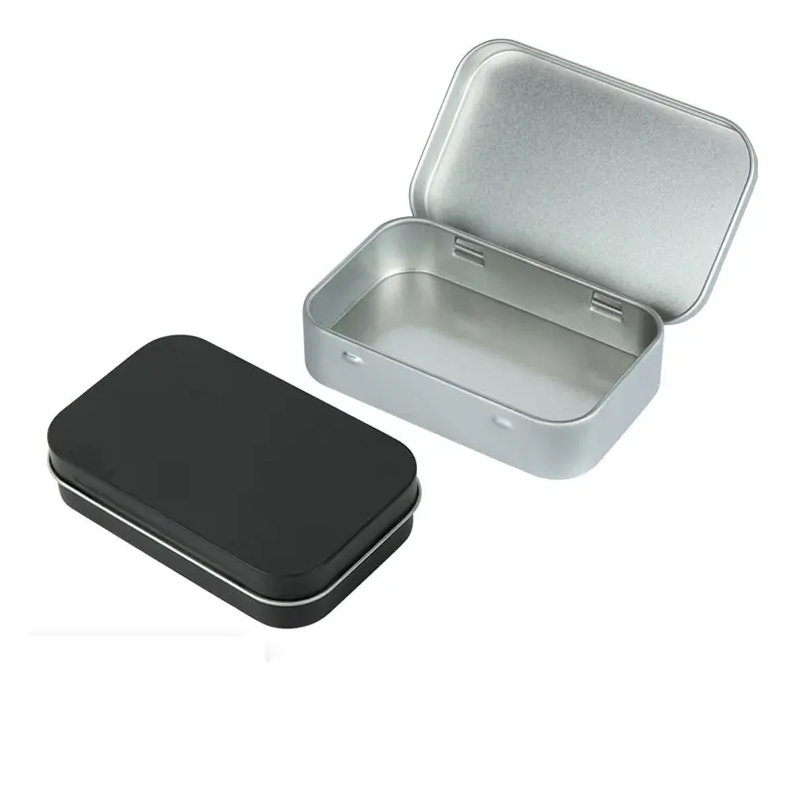 Wholesales High Quality Child Resistant Pre Roll Cone Tin Packaging Customized Design Metal Tin Box Flip Top Iron Tin Case