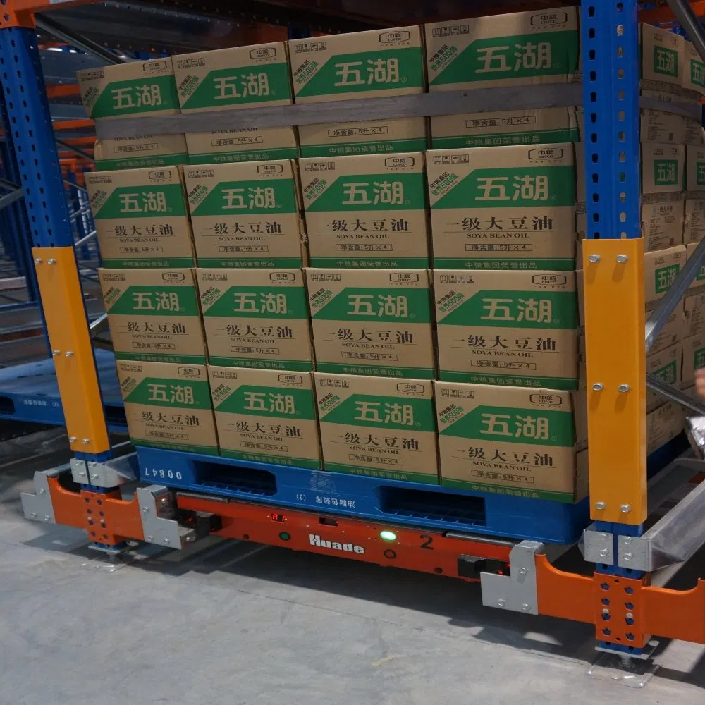 High Density Storage Radio Shuttle Shelf Warehouse Semi-Automatic Pallet Racking System