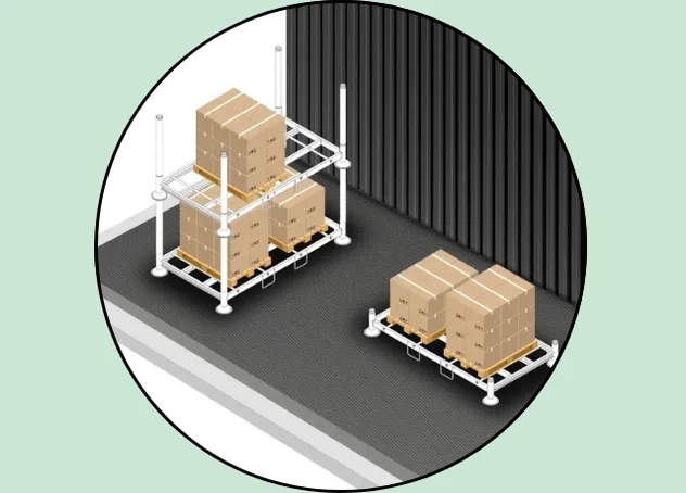 Double Pallet Post Pallet