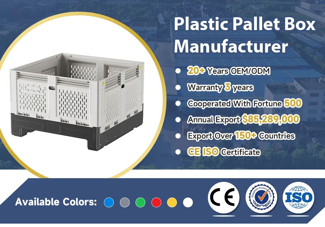 Heavy Duty Collapsible Bulk Plastic Pallet Box