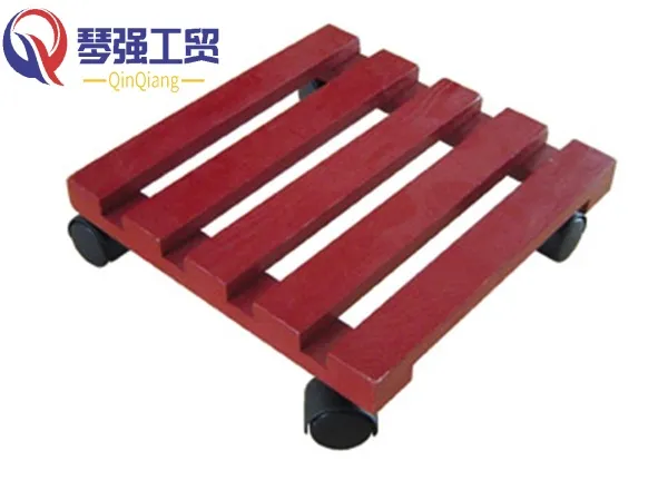 Wooden Flower Transport Platform Dolly