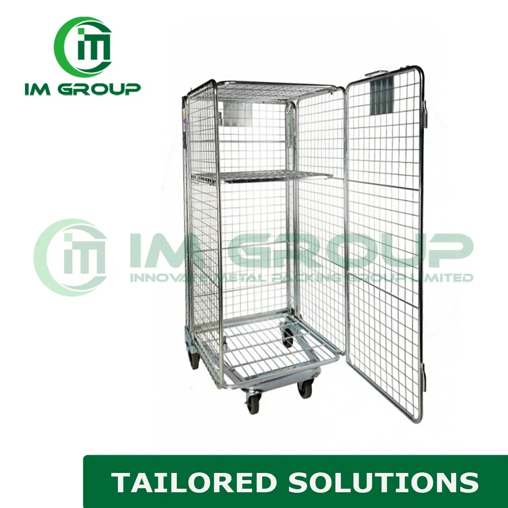 Hot Sale Steel Logistics Cart Roll Cage/ Roll Containers/Trolley with Doors