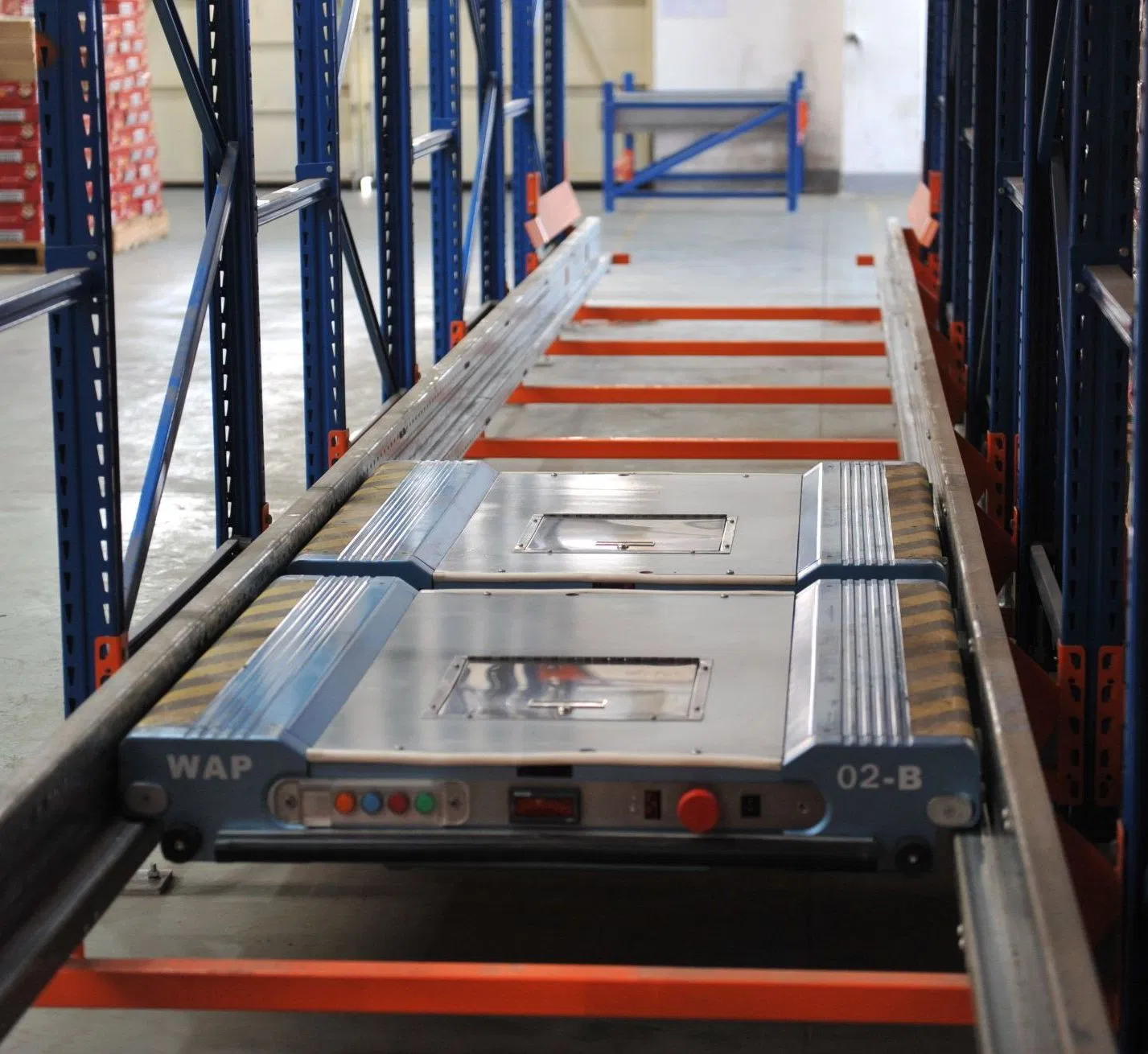Powder Coated Steel Q235B Mobile Rust-Proof Shuttle Rack for Warehouse Storage Made in China
