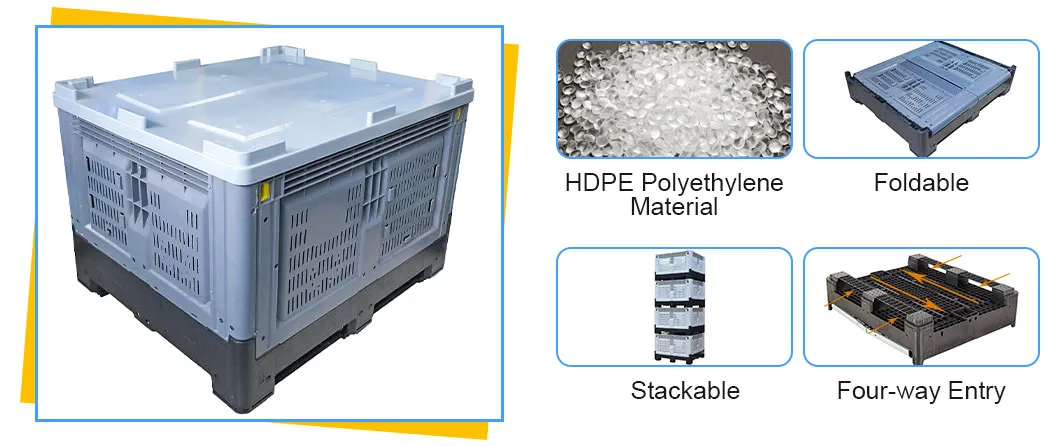 Vented Plastic Pallet Box