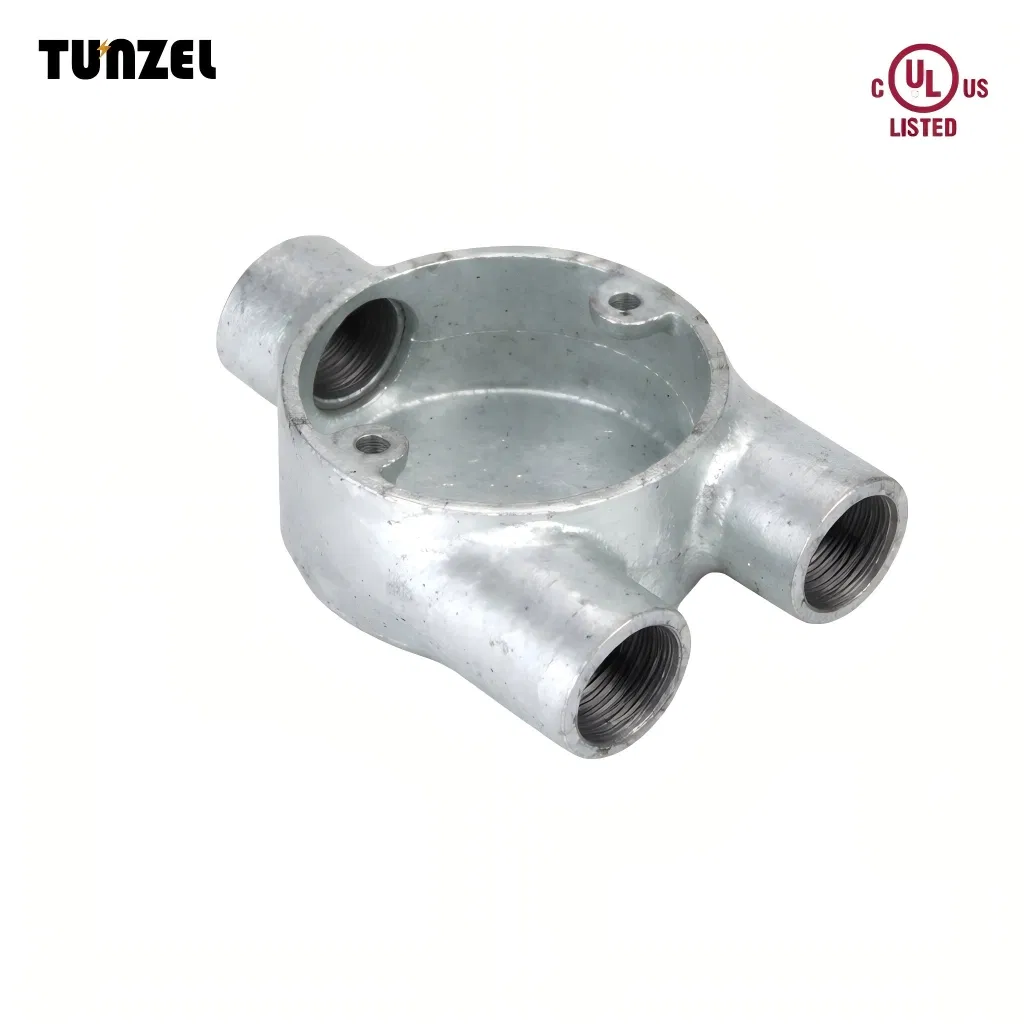 BS4568/BS 31 Y Way Circular Box Malleable Iron