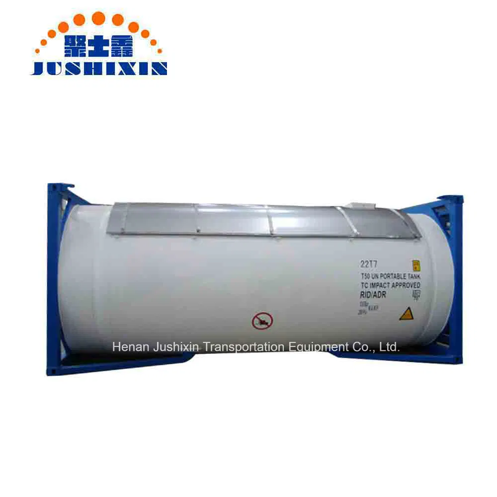 20feet T50 LPG/Chlorine/Refrigerant/Hydrogen Fluoride Anhydrous/Ammonia/Ethylene Oxide Gas ISO Portable Storage Cargo Bulk Tank Containers for Sale