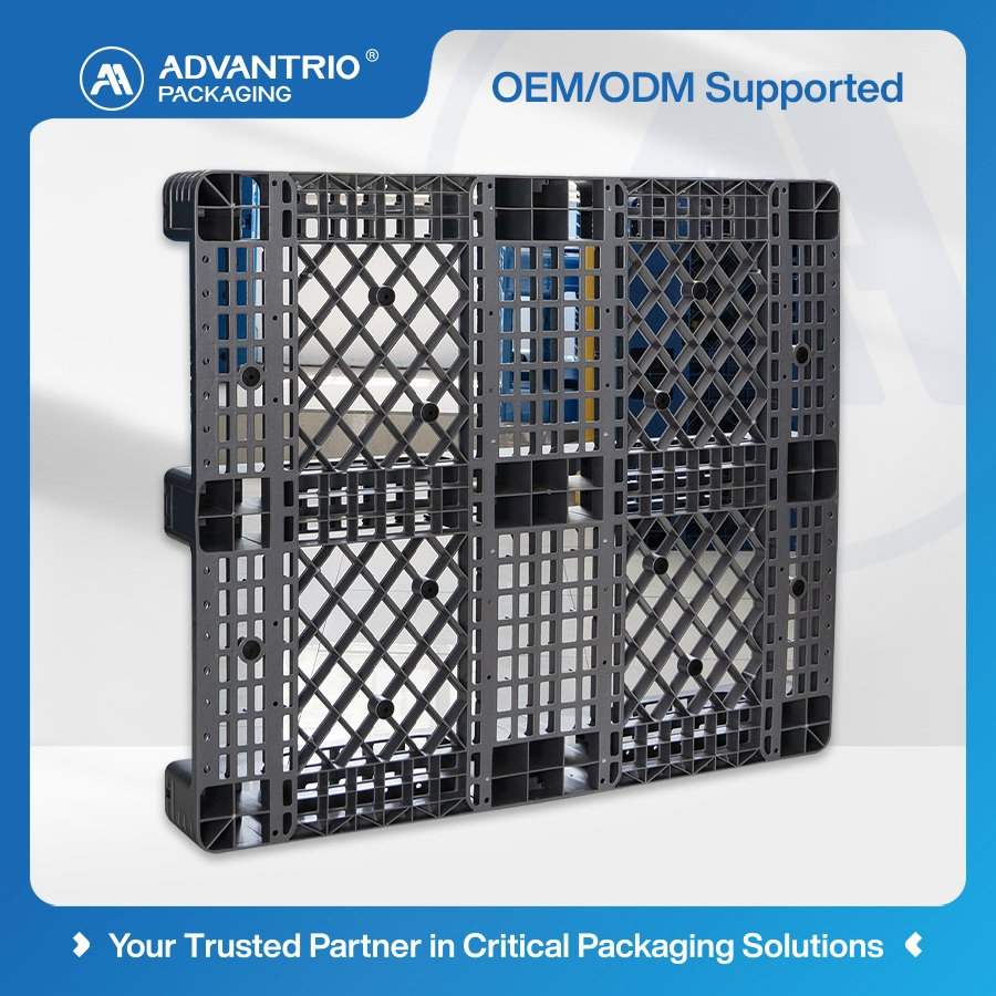 PP Pallet Recyclable Material Supporting Circular Economy Logistics Turnover Plastic Pallet Box