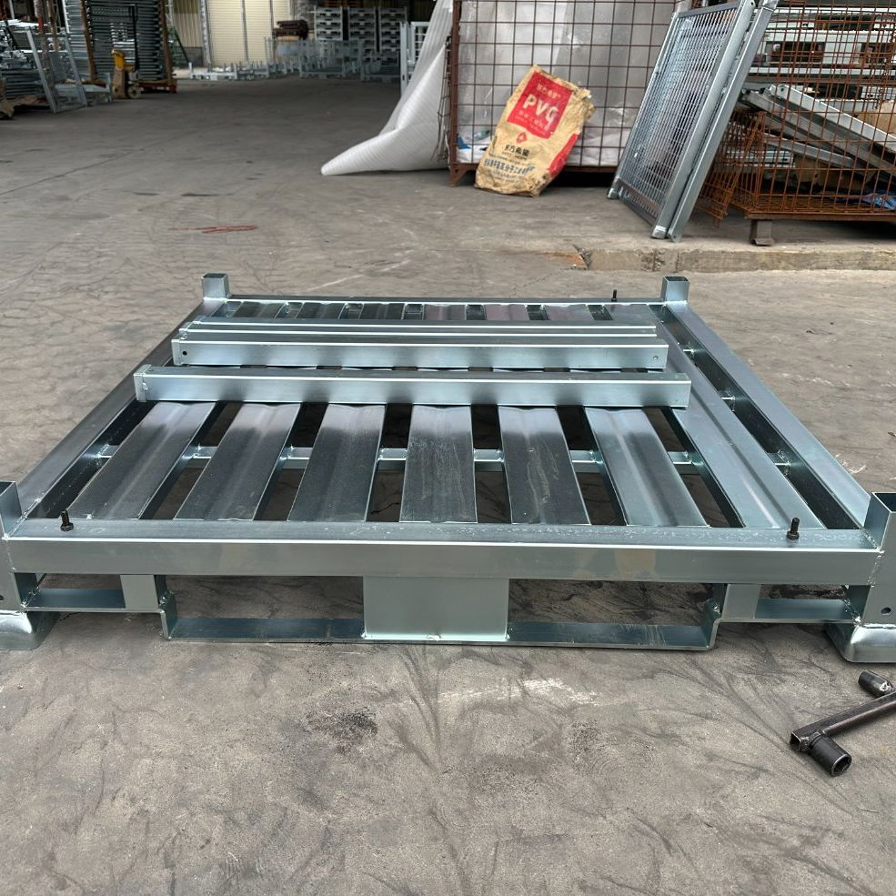 Customized Industrial Warehouse Heavy Duty Easy Assemble Detachable Steel Post Pallet Stackable Stillages