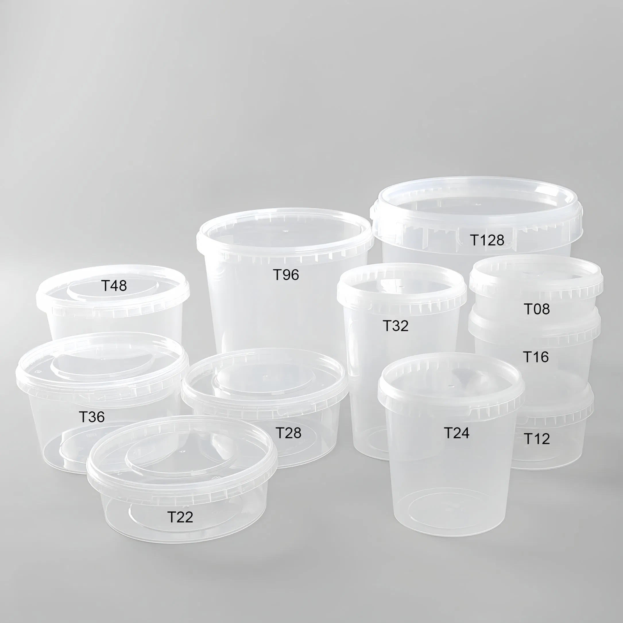 PP Large Size 2600ml Customization Logo Storage Airtight Disposable Takeout Container with Handle and Lid Bulk Sale