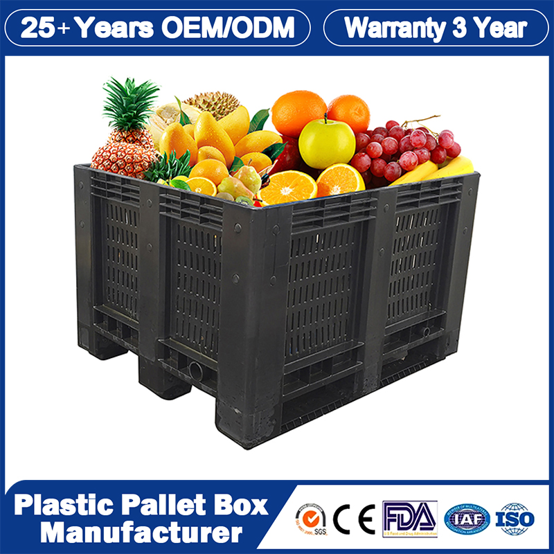 1200*1000*1000mm/1200*1000*975mm/1200*1000*860mm/1200*1000*760mm /1200*1000*590mm/1200*1000*810mm/800*600*760mm Industrial Large Plastic Pallet Storage Bins