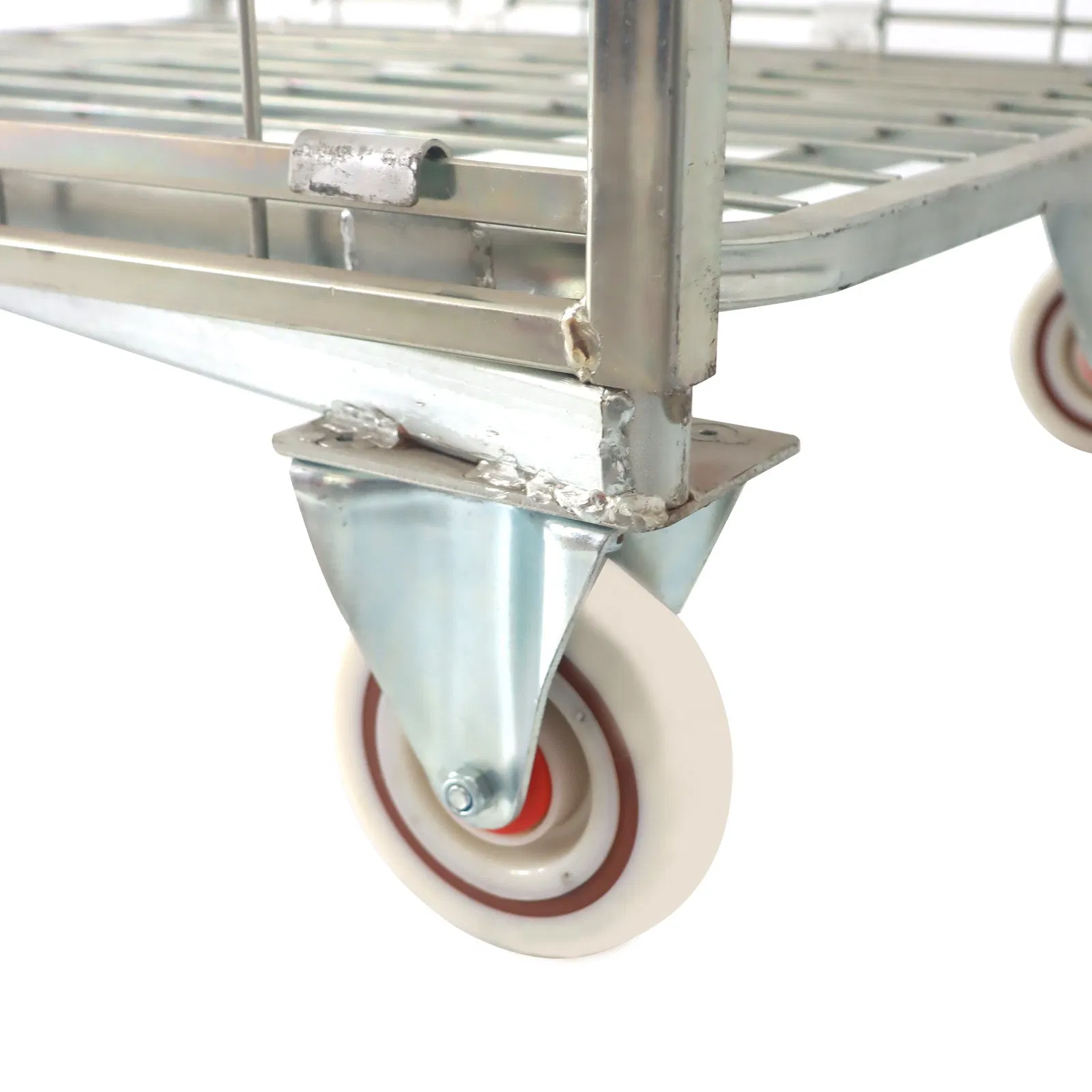 Logistics Roll Cage Trolley with Zinced Finish and Massive Capacity