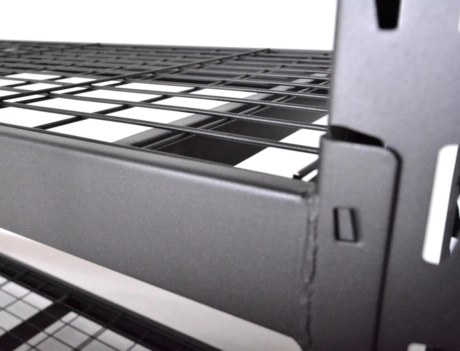 4 Shelf Adjustable Metal Garage Shelving Unit with Wire Decking