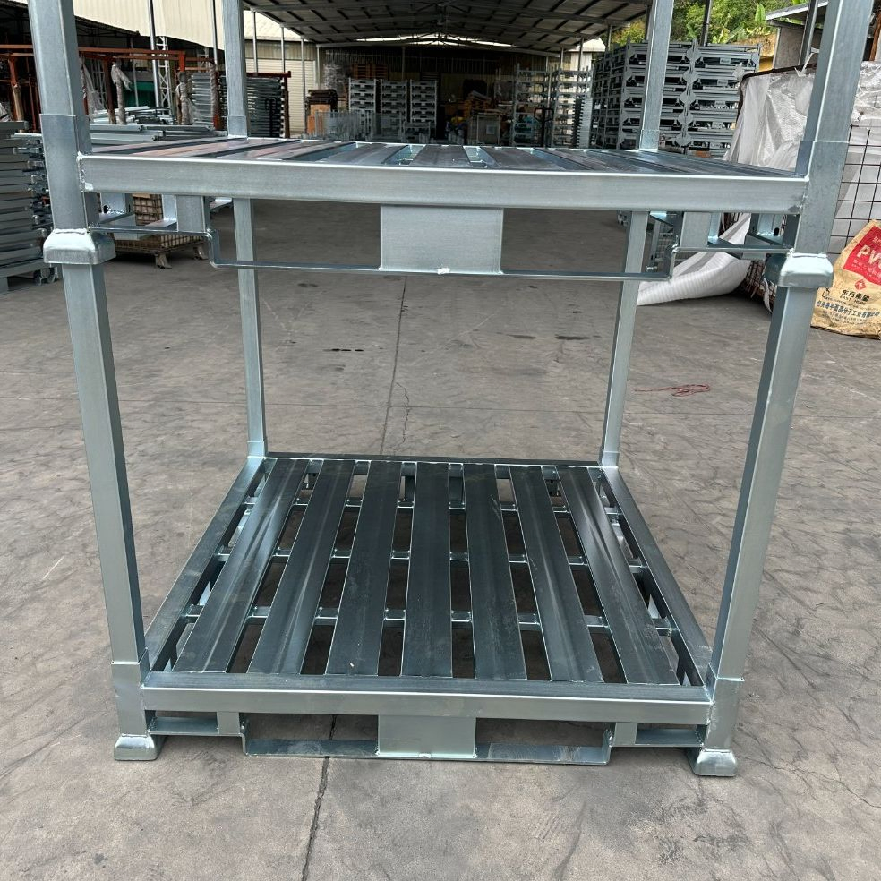 Customized Industrial Warehouse Heavy Duty Easy Assemble Detachable Steel Post Pallet Stackable Stillages